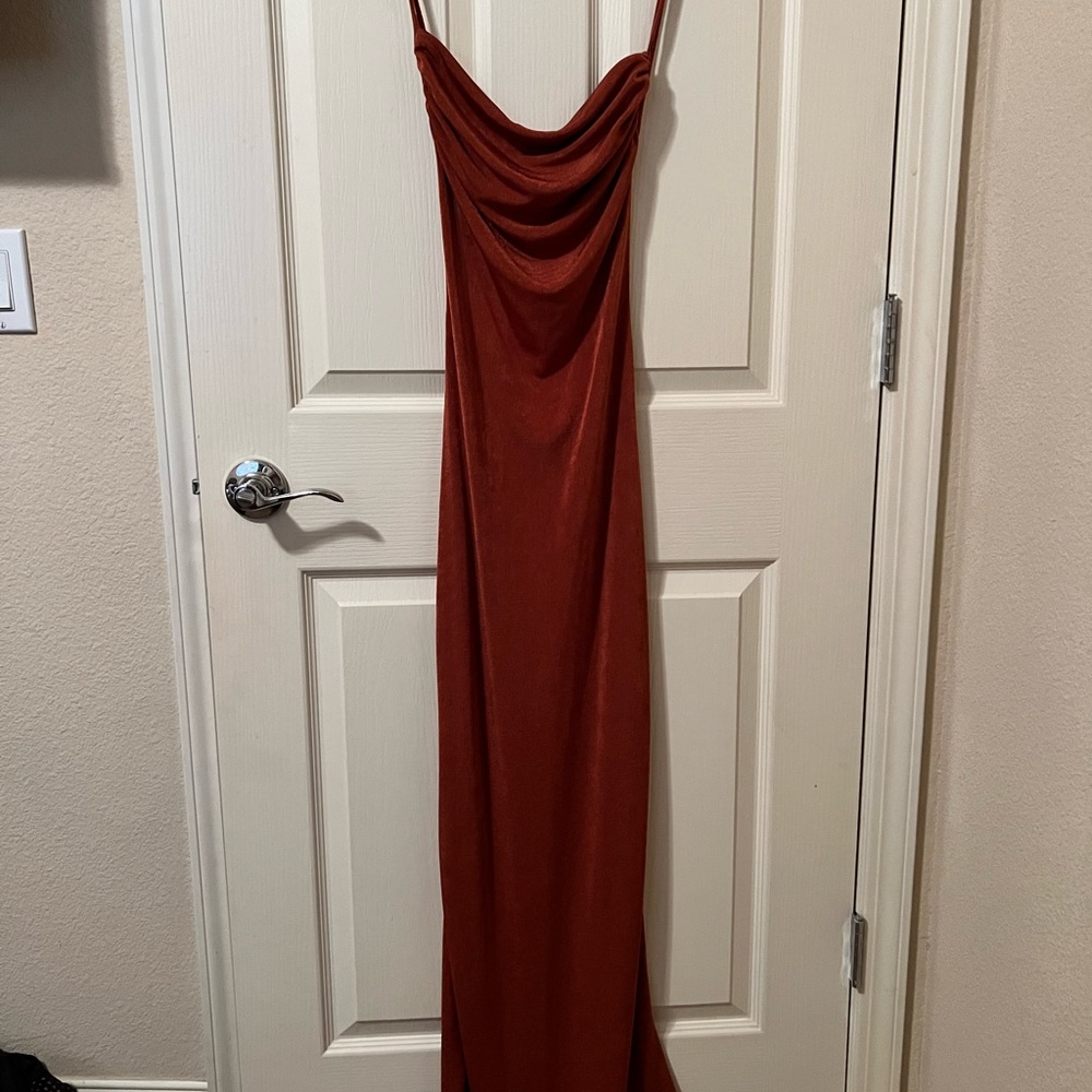 Women’s Burnt Orange Maxi Dress